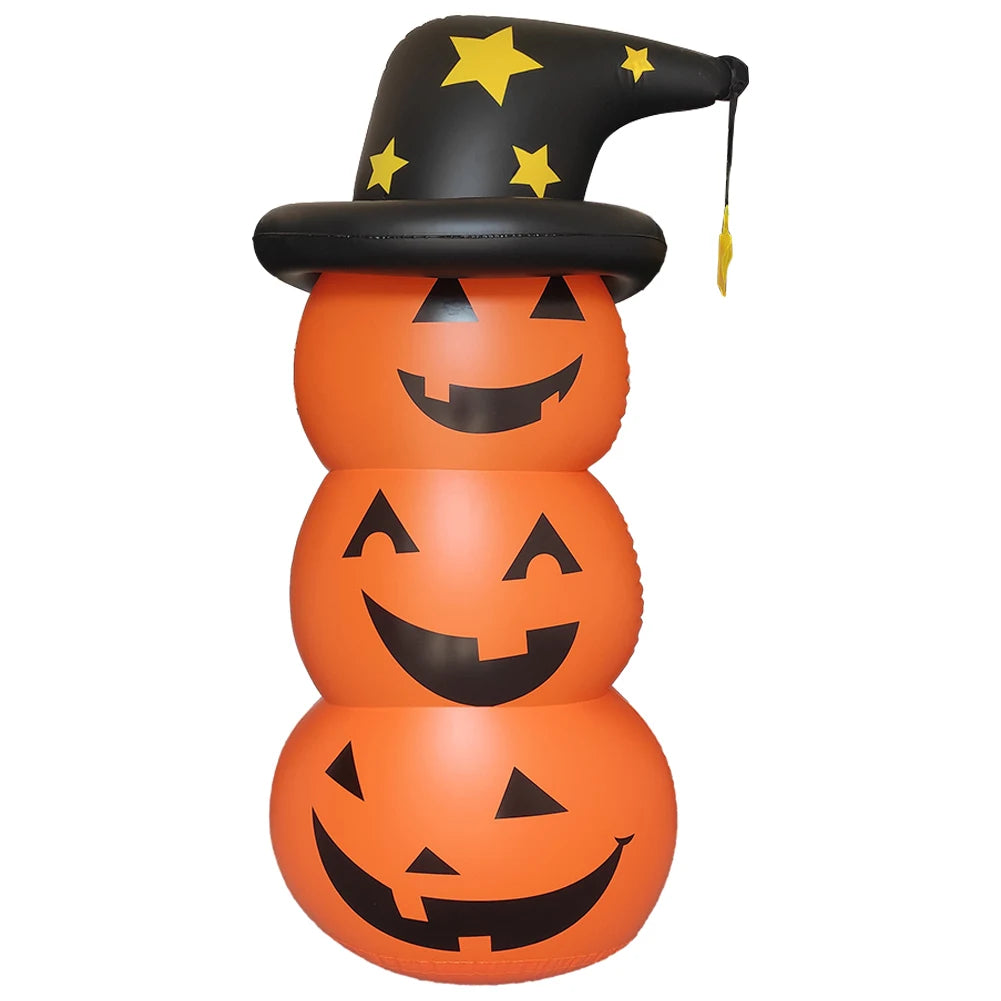 Halloween Ghost Inflatable Model Windproof Stacked Inflatable Pumpkins Horror Festival Theme Indoor Outdoor Garden Decorations