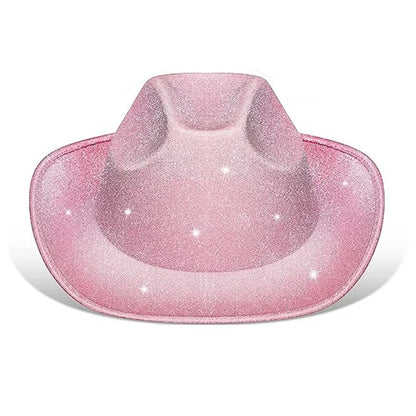 Pink Cowboy Hat Bachelorette Party 3pcs/Set Decoration Western Cowboy Hat Happy Hen Party Decor Girls Birthday Party Photo Props