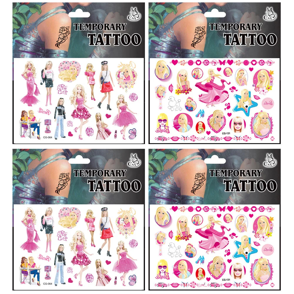MINISO Barbie Birthday Party Decorations Tableware Paper Cups Plates Napkins Balloons Banner Backdrop Pink Baby Shower Supplies