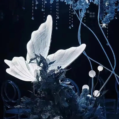60/80/100cm Wedding Butterfly Floor lamp Creative Butterfly Ceiling Lamp Butterfly Hanging Decoration Prop for Wedding Christmas