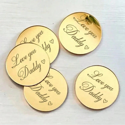 5pcs Acrylic Best Father Ever Cupcake Topper for Happy Father`s Day Cake Baking Cake Decor Happy Birthday Decoration