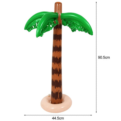 Hawaiian Party Decoration Palm Tree PVC Inflatale Toy Tropical Bird Ball Balloons Luau Summer Beach Birthday Party Supplies