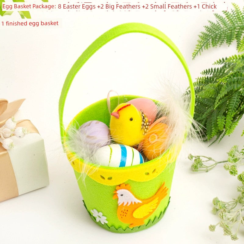 Easter Hat DIY Rabbit Chicken Kindergarten Handmade Material Kit Kids Matching Performance and Catwalk Activity