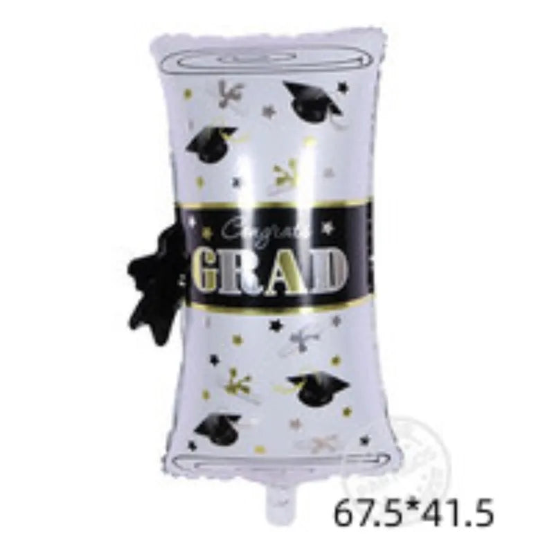 Graduation  Gold Silver Black Balloon Congratulation Graduation High School Graduation Party Decoration Supplies