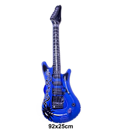 Inflatable Rock Star Toy Ballon Inflatable Party Props Balloons Guitar Saxophone Keyboard Piano Rock Toys Karaoke Party Decors