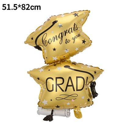 Graduation Party Balloon Owl Helium Globe Foil Balloon Congrats Grad School Celebrations 2024 Party Decorations Globos Ballons