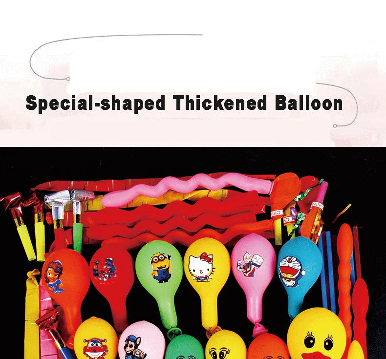 50/100pcs 3D Cartoon Balloons Special-Shape Birthday Party Decoration Helium Inflatable Balloons Animal Duck Rabbit Balloon