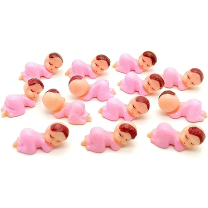 60/30Pcs Pink Blue Mini Plastic Babies D boy or girl gender reveal Ice Cube Game Baby shower Party Favors Decorations