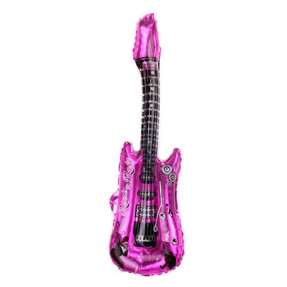 Inflatable Rock Star Toy Ballon Inflatable Party Props Balloons Guitar Saxophone Keyboard Piano Rock Toys Karaoke Party Decors