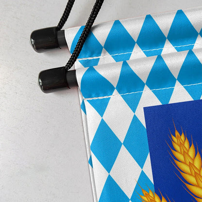 Beer Flag The Munich Oktoberfest Event Party Decorations Door Hanging Banner 1 Pair Tapestry Polyester Printed for Home Outdoor