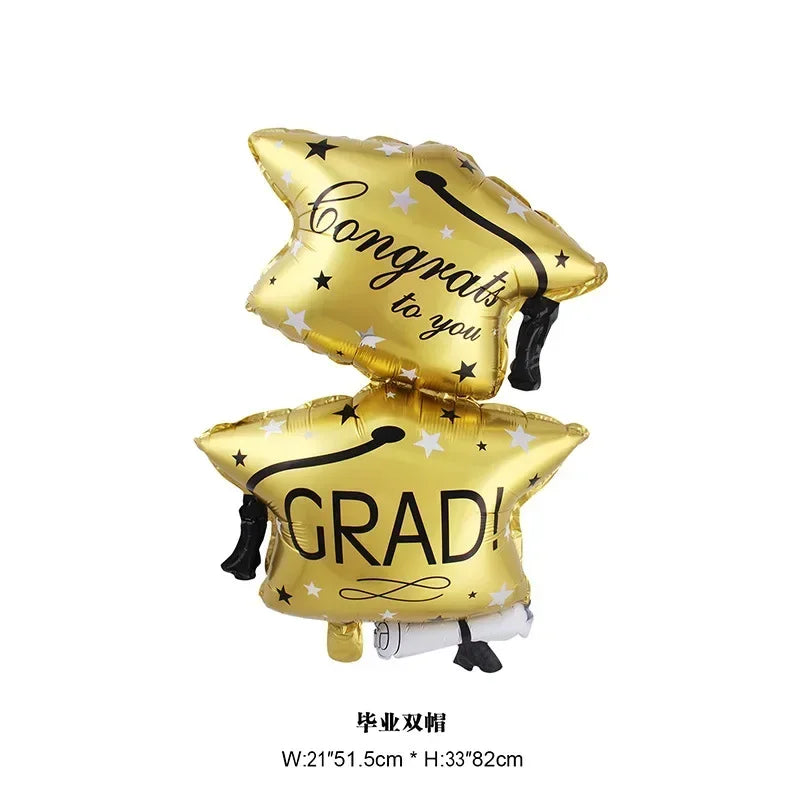 Graduation Party Balloon Owl Helium Globe Foil Balloon Congrats Grad School Celebrations 2024 Party Decorations Globos Ballons