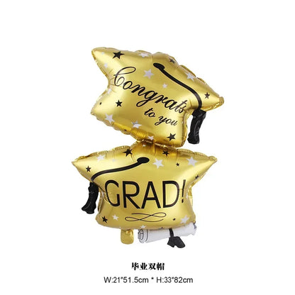 Graduation Party Balloon Owl Helium Globe Foil Balloon Congrats Grad School Celebrations 2024 Party Decorations Globos Ballons
