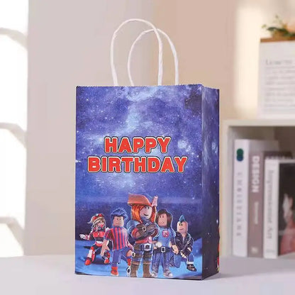 Roblox Birthday Party Decorations Supplie Roblox Game Celebration Party Balloons Disposable Tableware Cup Plate Baby Shower Toys