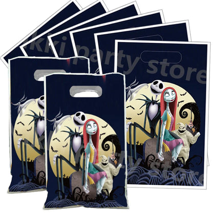 the Nightmare before Christmas Gift Bag Party Favors Plastic Candy Bag Child Party Loot Bags Kids Birthday Party Supplies Decor