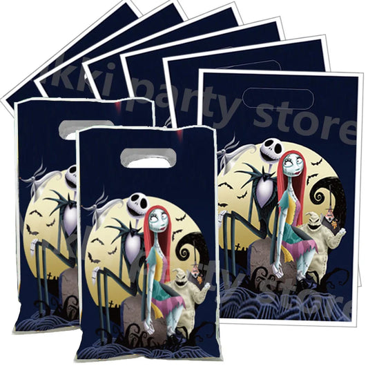the Nightmare before Christmas Gift Bag Party Favors Plastic Candy Bag Child Party Loot Bags Kids Birthday Party Supplies Decor
