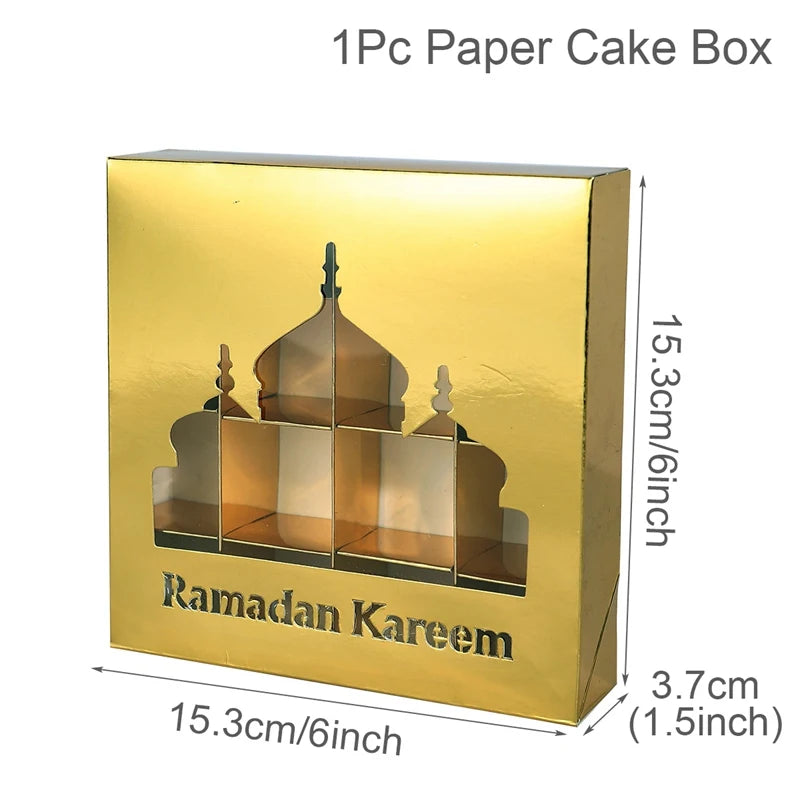 EID Mubarak Decor Candy Box Ramadan Decoration 2025 for kid Packaging Box Ramadan Kareem Islamic Muslim Party Eid Al Adha Gifts