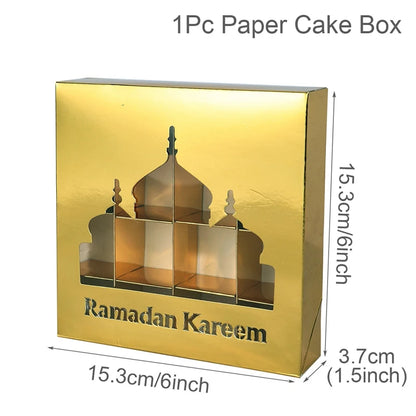 EID Mubarak Decor Candy Box Ramadan Decoration 2025 for kid Packaging Box Ramadan Kareem Islamic Muslim Party Eid Al Adha Gifts