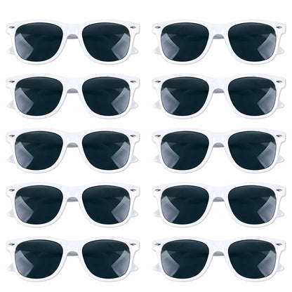 10pcs Bachelorette Party Sunglasses Black White Pink Square Heart Shape Glasses Bride and Groom Photo Glasses Bridal Shower Deco