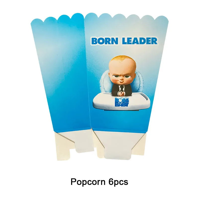 Cartoon Boss-Boys-Girls Theme Newborn 1st Birthday Party Decor Disposable Tableware Backdrop Balloons Baby Shower For Kids Gifts
